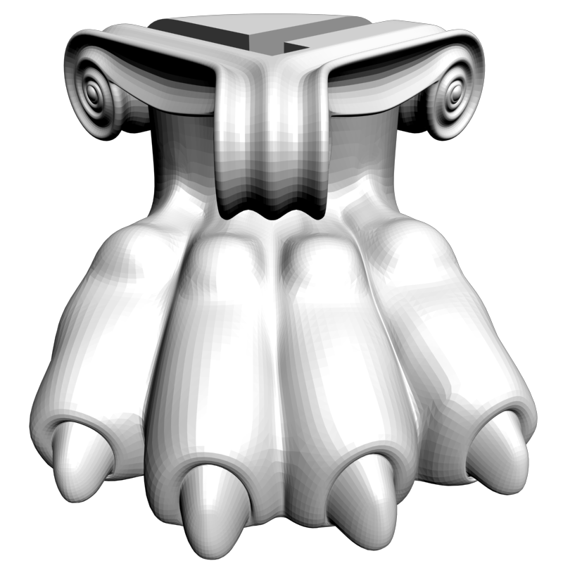картинка Левая нога PI1-355 3D-STL.COM
