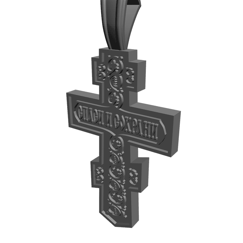 картинка Крестик RY4-039 3D-STL.COM