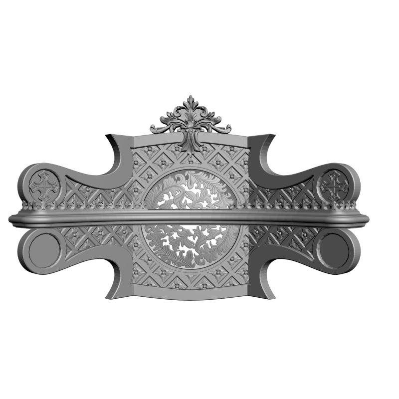 картинка Полка угловая M13-065 3D-STL.COM