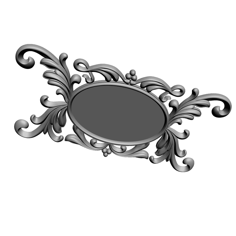 картинка Под зеркало рамка резная D14-076 3D-STL.COM