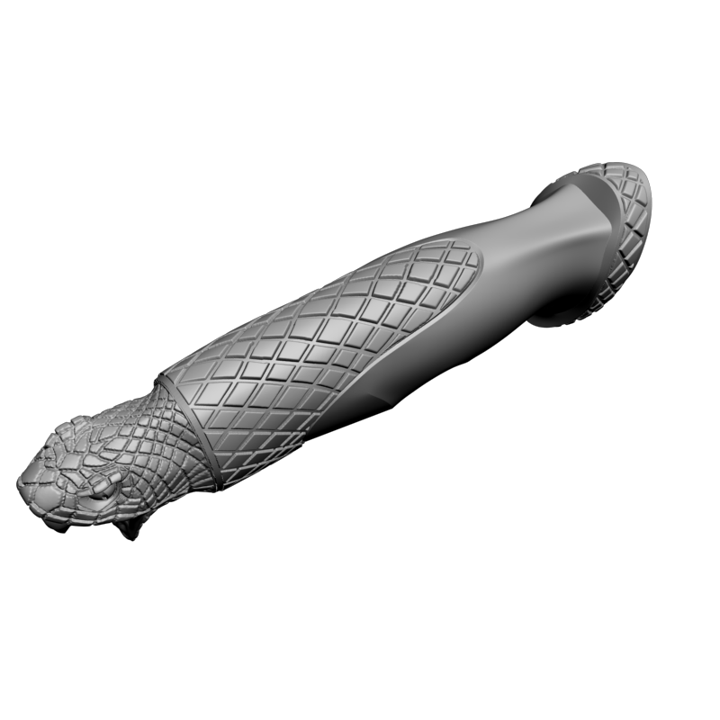картинка Ручка ножа Змея RO3-023 3D-STL.COM
