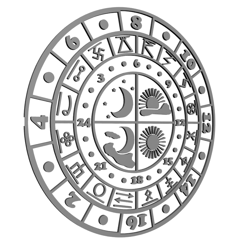 картинка Часы круглые P3-063 3D-STL.COM