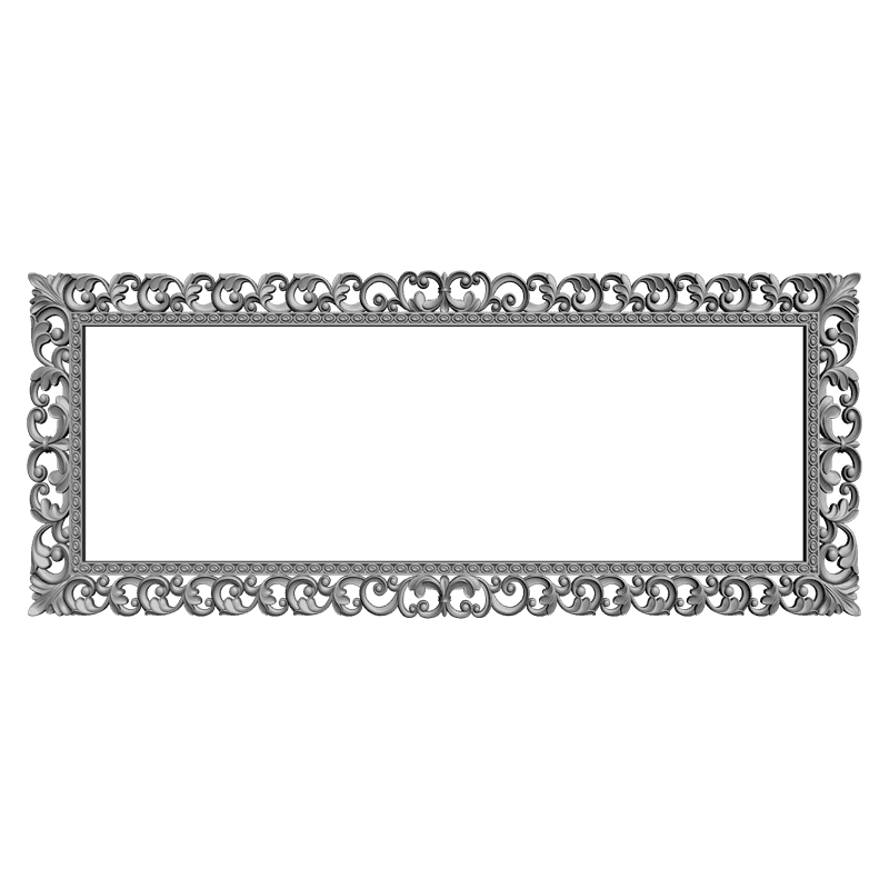 картинка Рама резная прямоугольная D14-184 3D-STL.COM