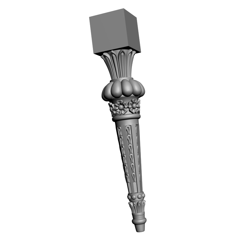 картинка Ножка мебельная M6-074 3D-STL.COM