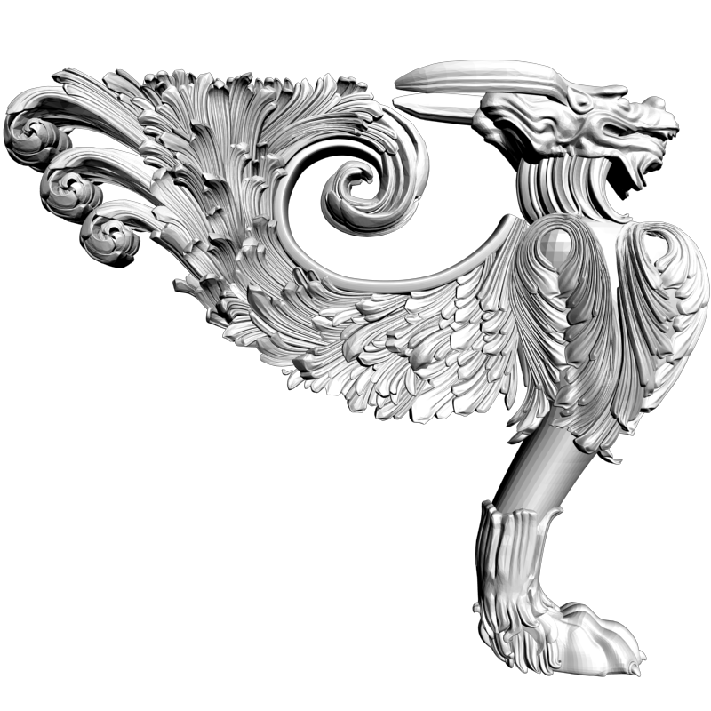 картинка Столб заходной Дракон D17-059 3D-STL.COM