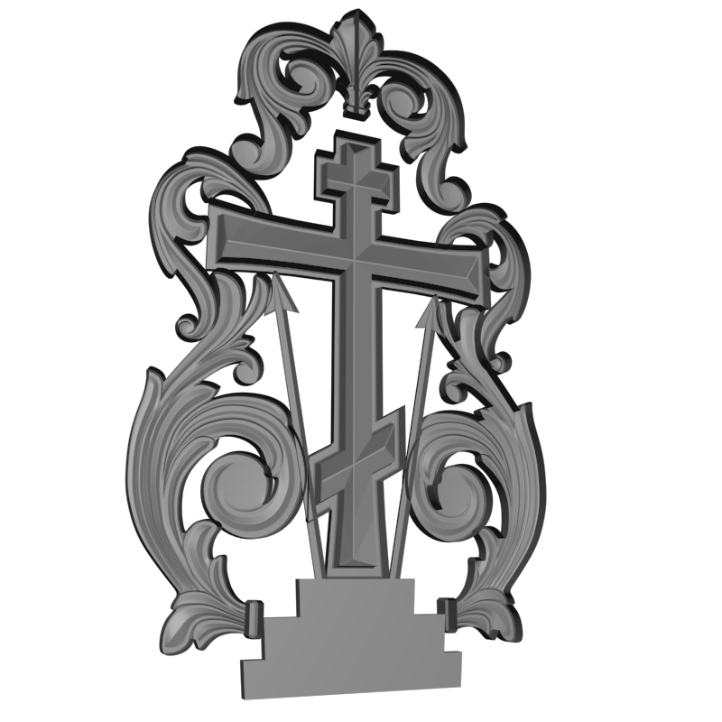 картинка Крест V5-014 3D-STL.COM
