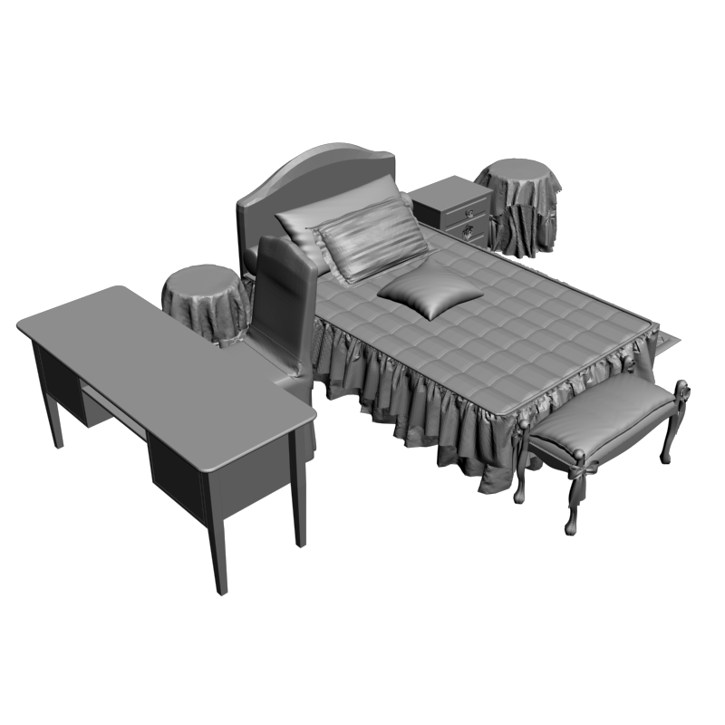 картинка Набор Мебель Halley M13-046 3D-STL.COM