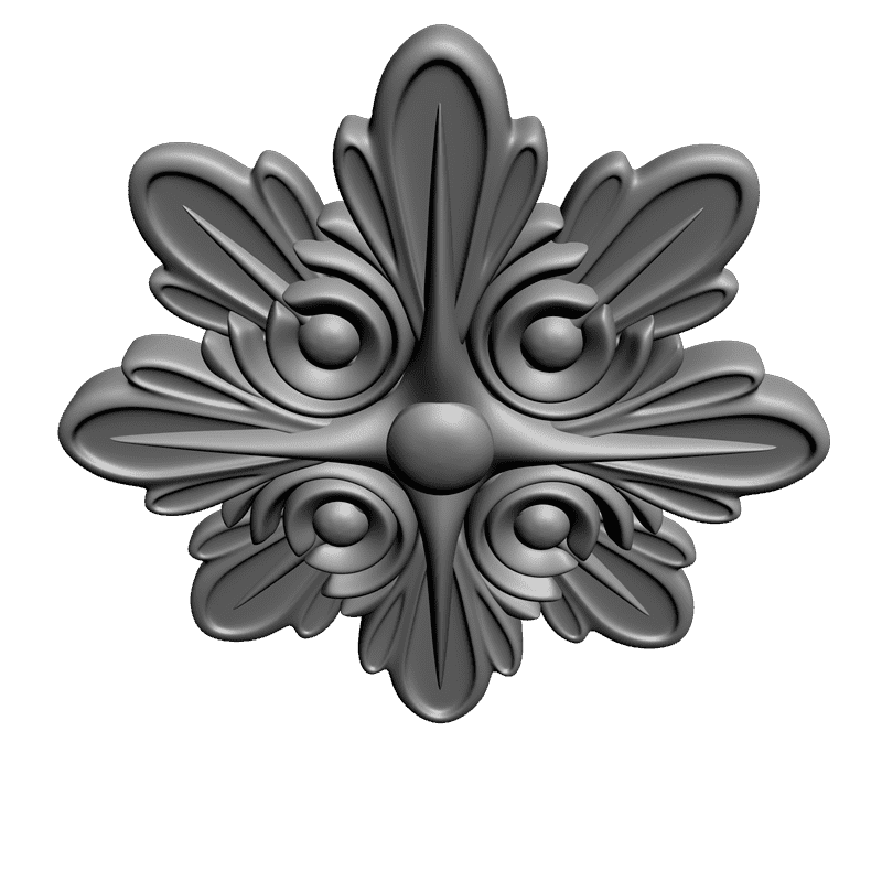 картинка Розетка резная D16-127 3D-STL.COM