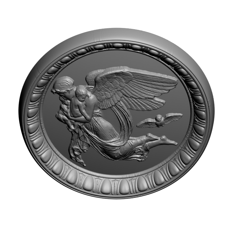 картинка Ангел V1-073 3D-STL.COM