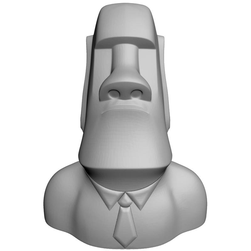 картинка Истукан с галстуком P4-435 3D-STL.COM