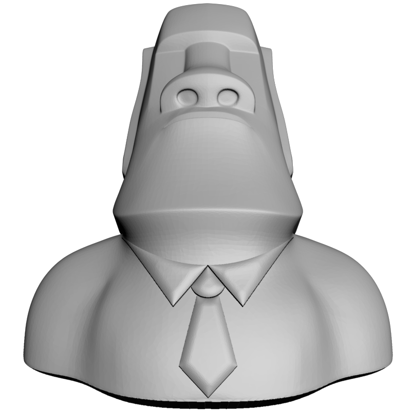 картинка Истукан с галстуком P4-435 3D-STL.COM