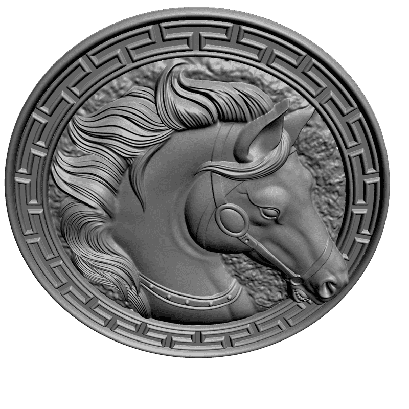 картинка Голова коня F1-068 3D-STL.COM
