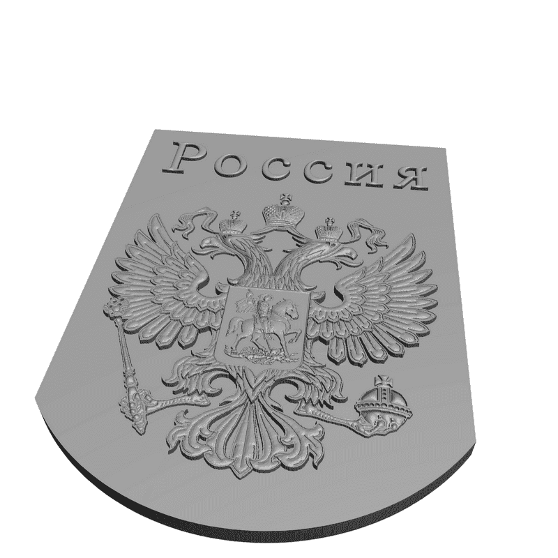 картинка Герб Россия RG1-010 3D-STL.COM