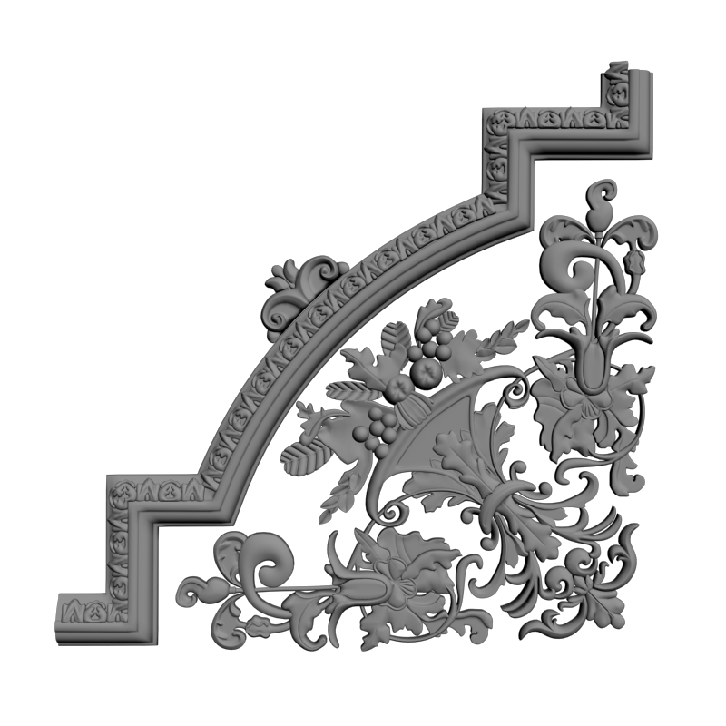 картинка Угловой элемент D19-052 3D-STL.COM