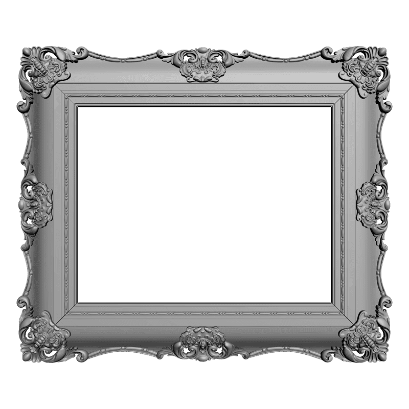 картинка Рамка резная для картины D14-125 3D-STL.COM