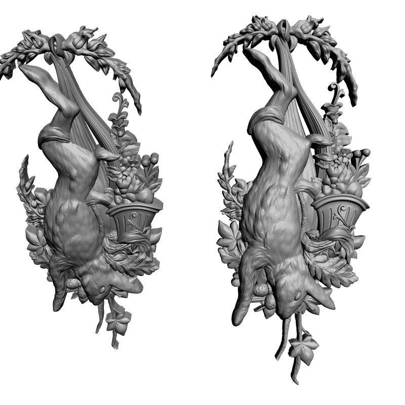 картинка Дичь. Заяц F1-096 3D-STL.COM