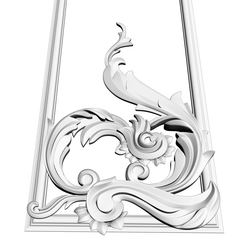 картинка Резная накладка D10-329 3D-STL.COM