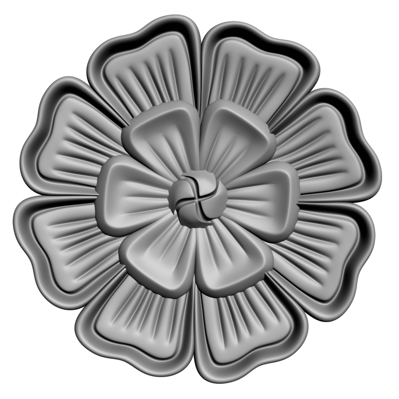 картинка Розетка резная D16-368 3D-STL.COM