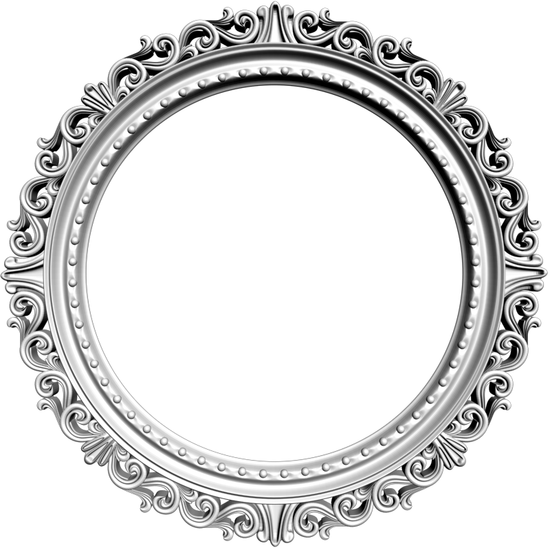 картинка Рама круглая резная D14-383 3D-STL.COM
