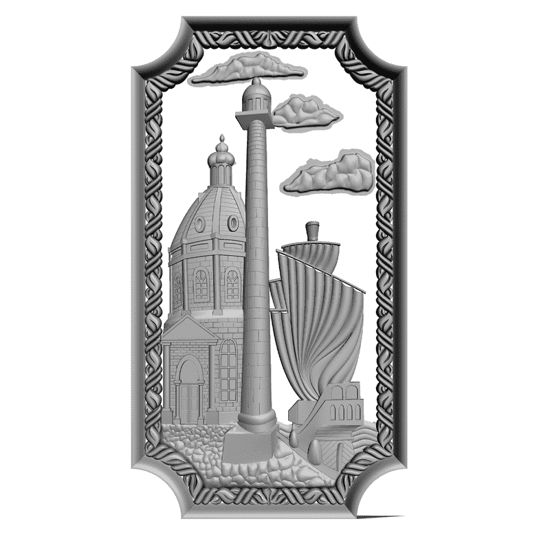 картинка Фасад мебельный M10-008 3D-STL.COM