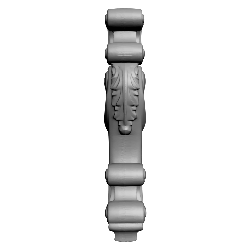 картинка Ножка мебельная резная M6-124 3D-STL.COM