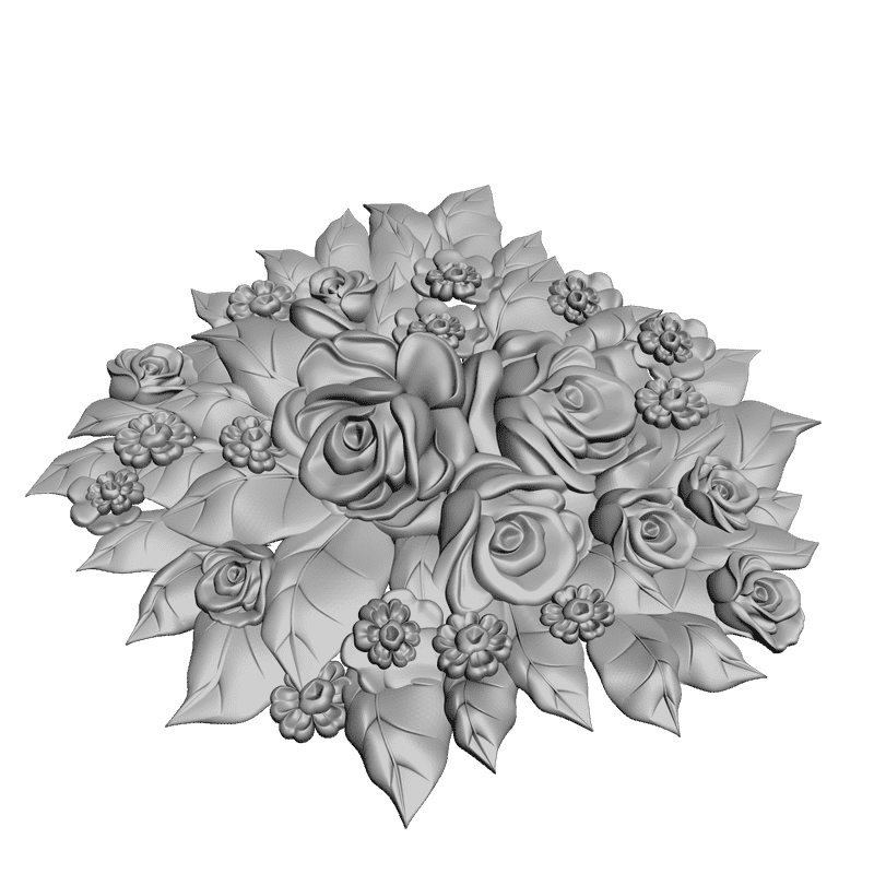 картинка Цветы F4-025 3D-STL.COM