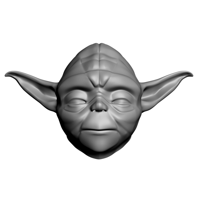 картинка Голова Yoda PI1-410 3D-STL.COM