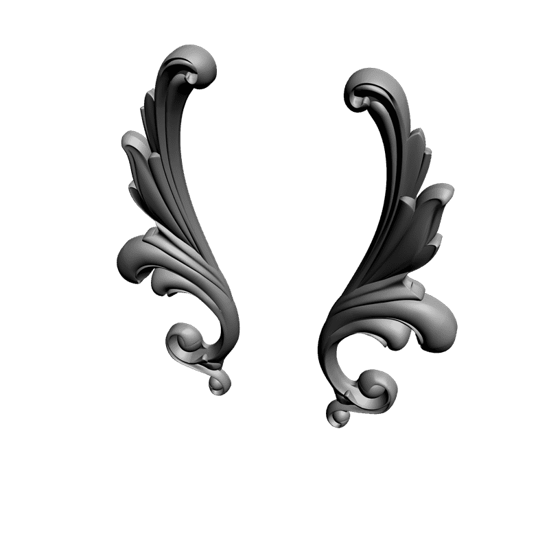 картинка Накладка резная D10-143 3D-STL.COM