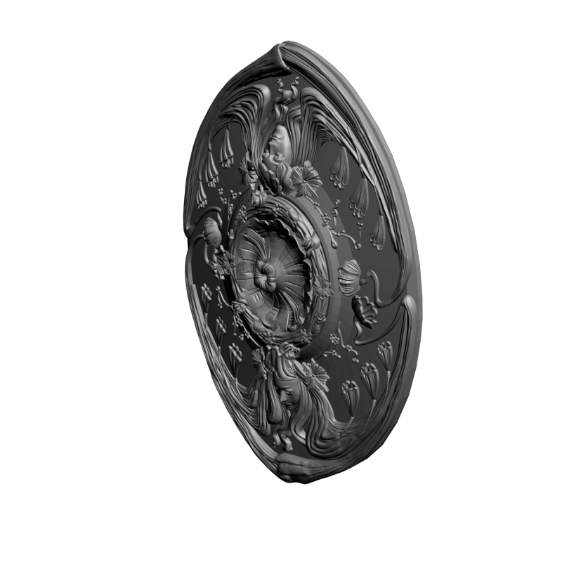 картинка Розетка резная D16-343 3D-STL.COM