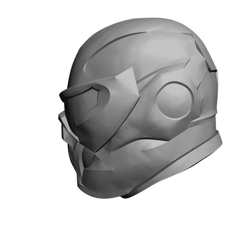 картинка Шлем crysis P4-155 3D-STL.COM