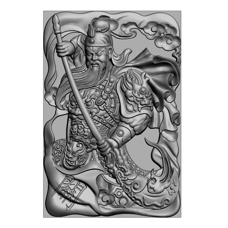 картинка Гуань Гун Бог войны D12-498 3D-STL.COM