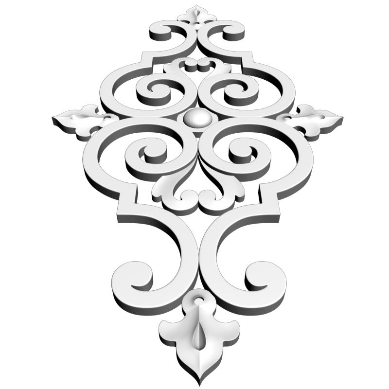 картинка Накладка резная D10-295 3D-STL.COM
