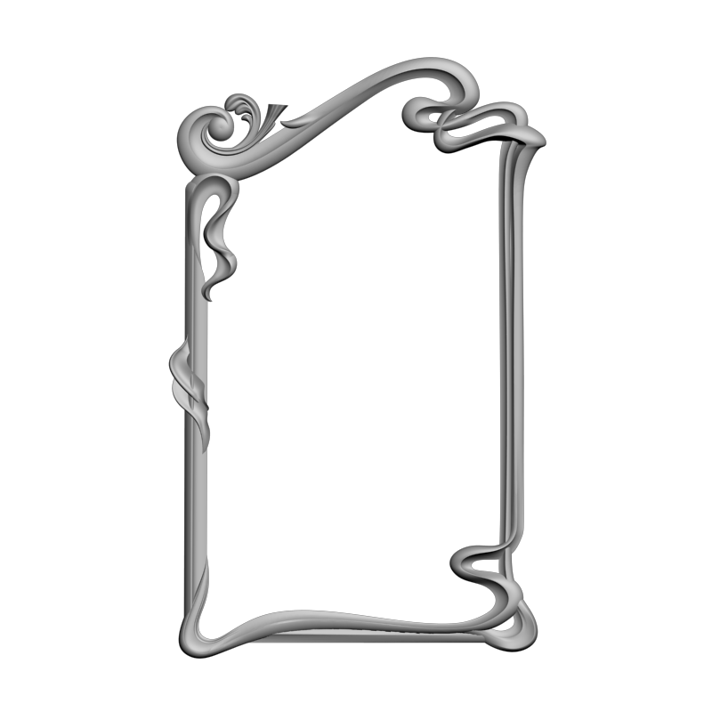картинка Рамка резная D14-651 3D-STL.COM