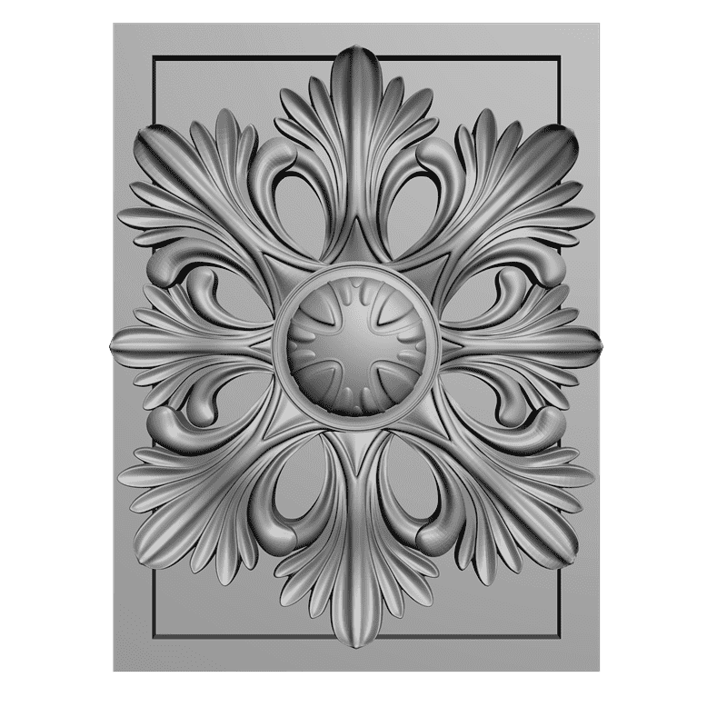 картинка Розетка резная D16-078 3D-STL.COM