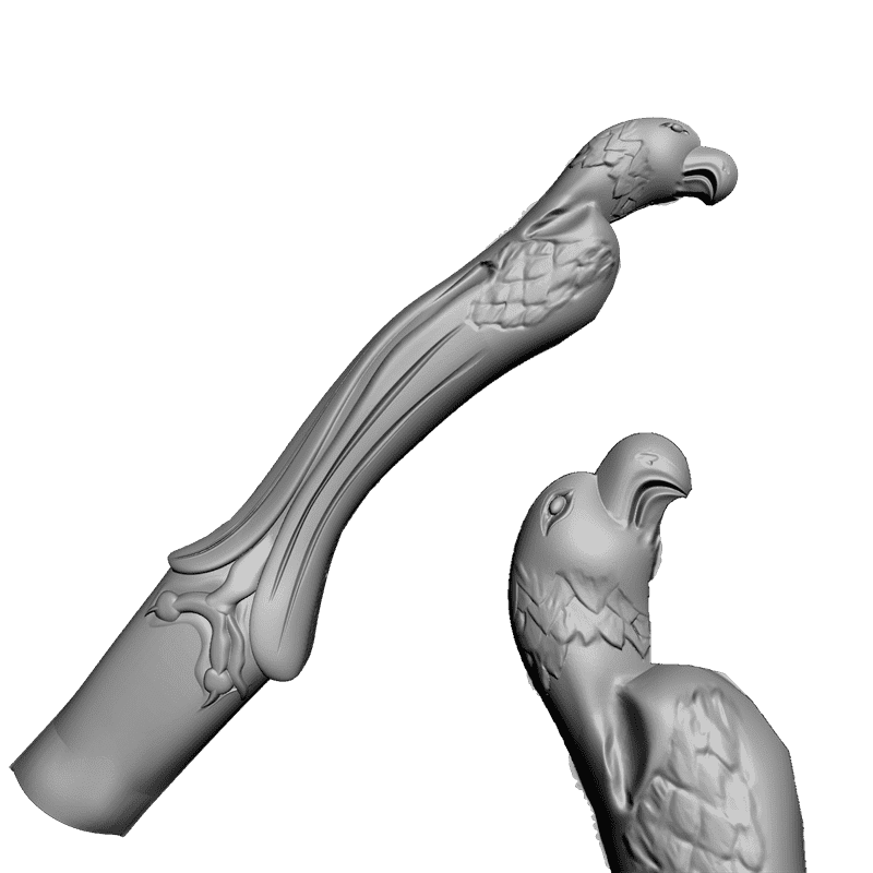 картинка Топорище с орлом P4-153  3D-STL.COM