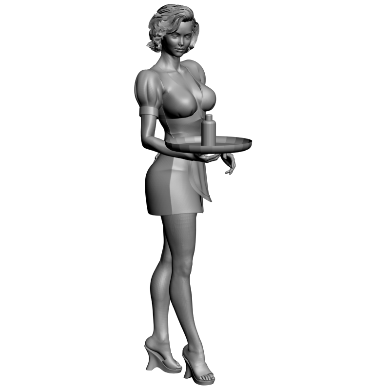 картинка Красивая девушка L3-194 3D-STL.COM