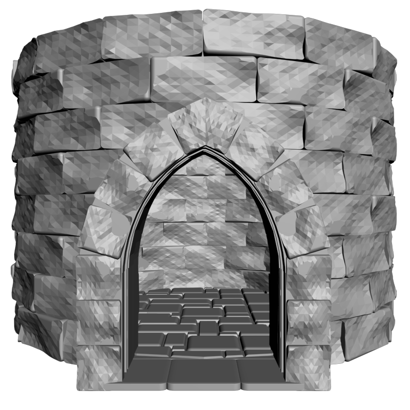 картинка Небольшая башня - первый этаж PI1-519 3D-STL.COM