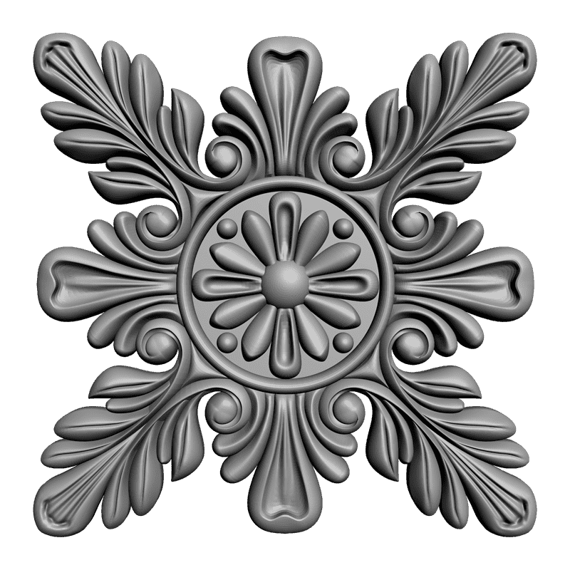 картинка Розетка резная D16-039 3D-STL.COM