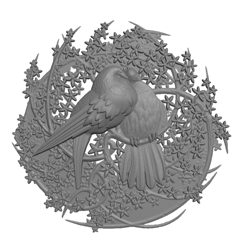 картинка Голуби F3-054 3D-STL.COM