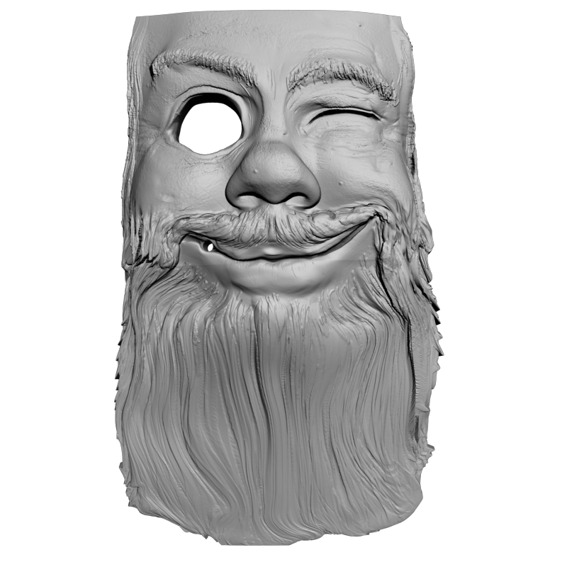 картинка Скворечник Дед 320х215х40 P4-520 3D-STL.COM