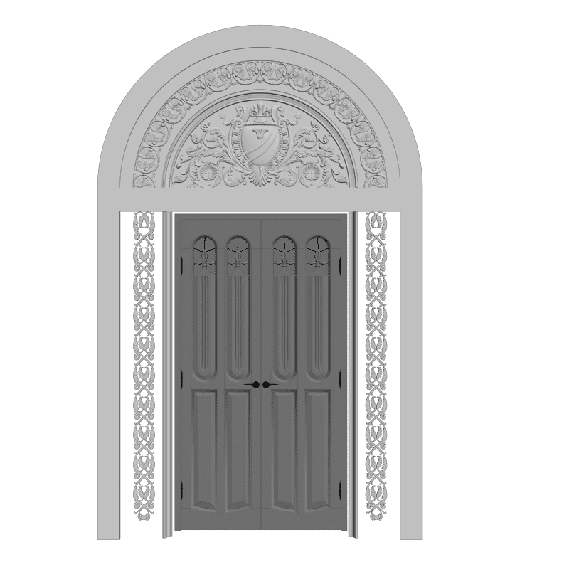 картинка Двери резные H3-051 3D-STL.COM