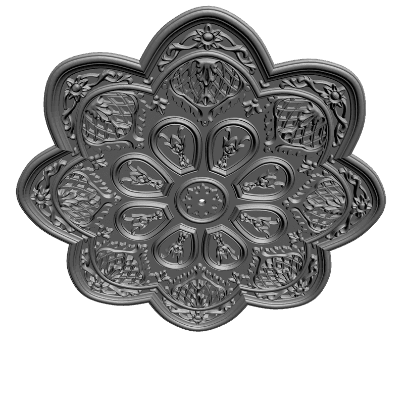 картинка Розетка резная D16-117 3D-STL.COM