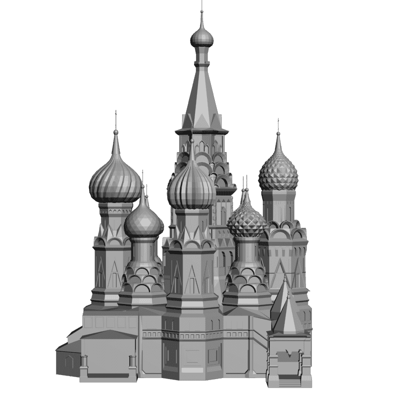 картинка Покровский Собор H1-035 3D-STL.COM