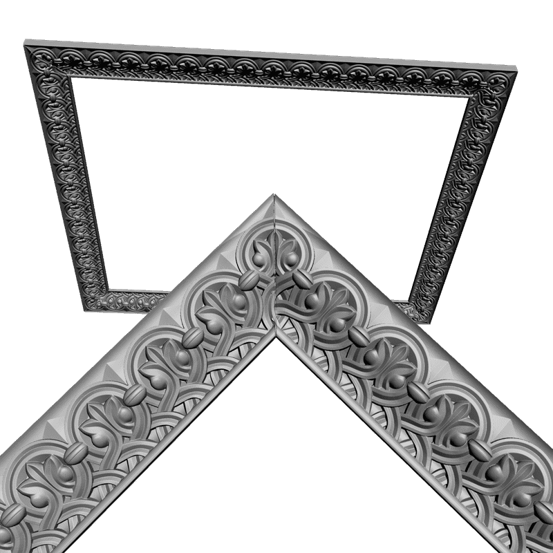 картинка Рамка резная D14-277 3D-STL.COM