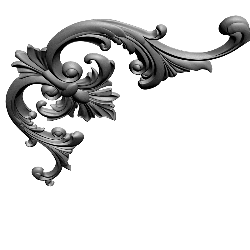 картинка Угловой элемент D19-019 3D-STL.COM
