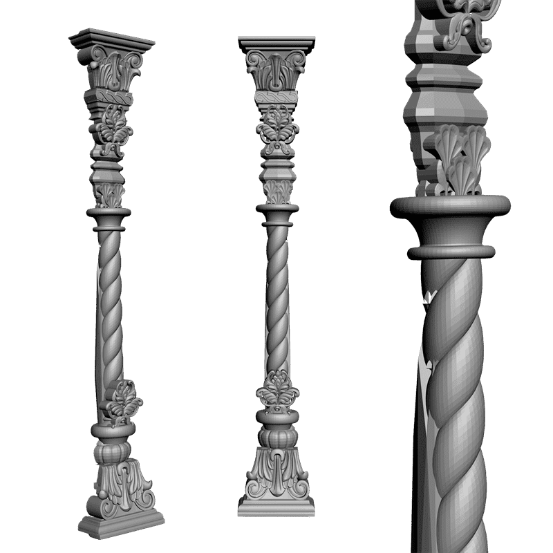 картинка Набор. 24 Детали иконостаса V2-013 3D-STL.COM