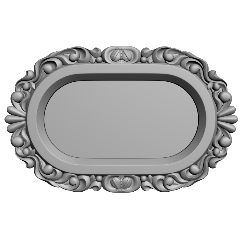 картинка Рама резная овальная D14-444 3D-STL.COM