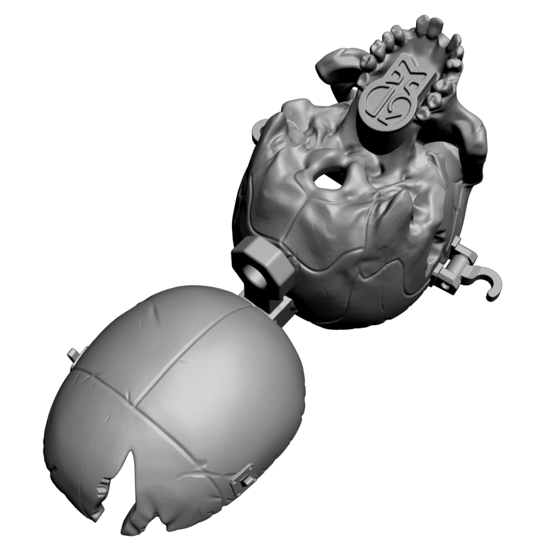 картинка Коробка череп P4-467 3D-STL.COM