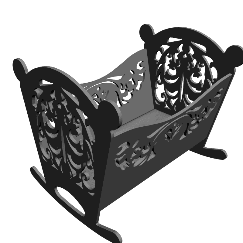 картинка Колыбель Детская кроватка M4-191 3D-STL.COM