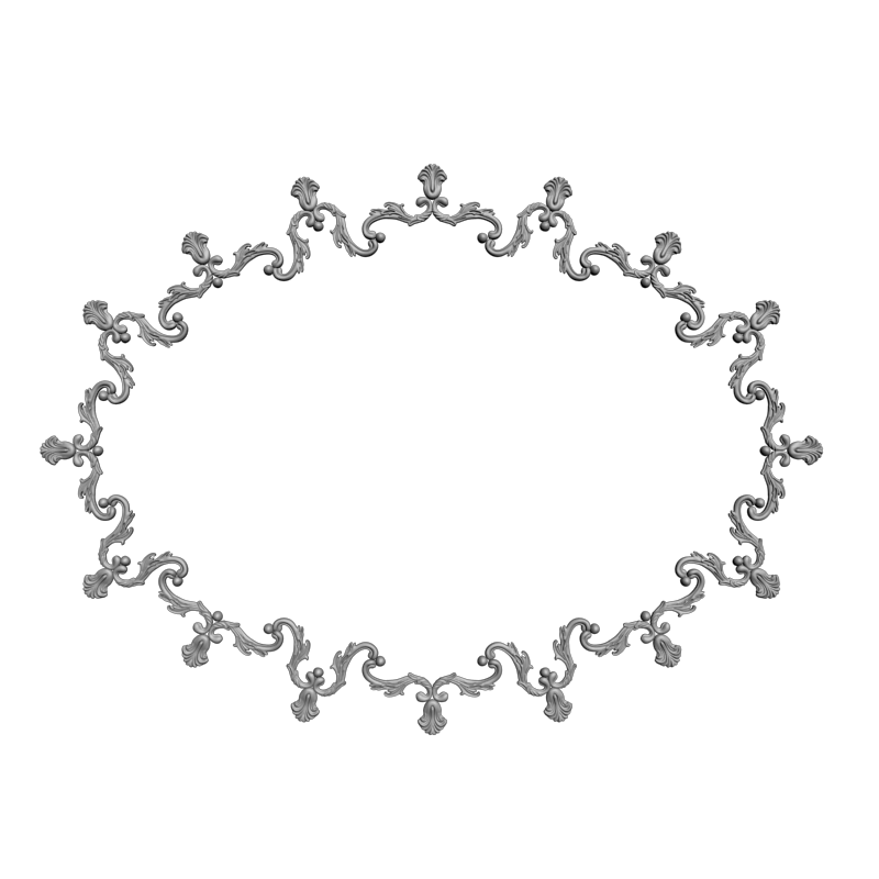 картинка Рамка резная D14-686 3D-STL.COM